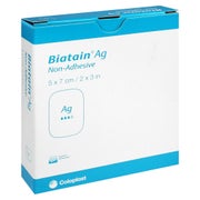Produktabbildung: Biatain Ag Schaumverband 5x7 cm nicht ha 5 St
