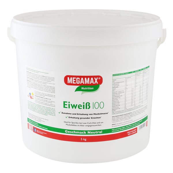 MEGAMAX Eiweiß 100  NEUTRAL 5 kg