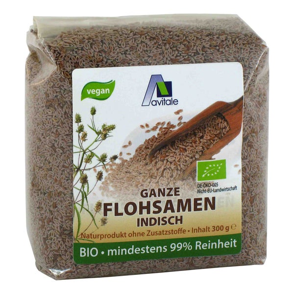 avitale Ganze Flohsamen Indisch Bio 300 g
