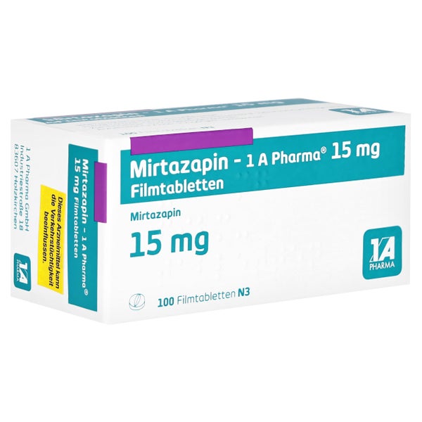 MIRTAZAPIN-1A Pharma 15 mg Filmtabletten 100 St