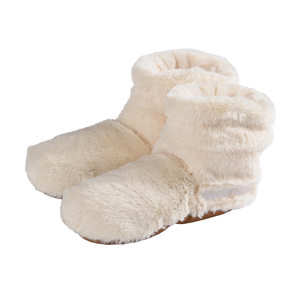 chaussons chauffants dames crème taille 37-42