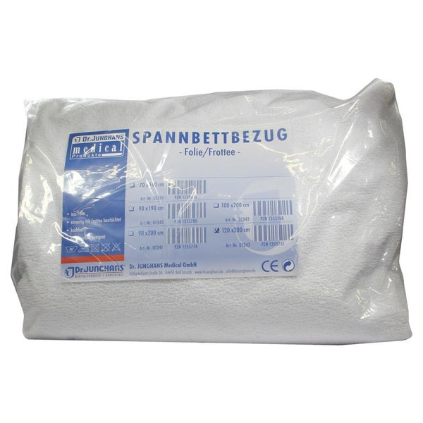 Frottee Spannbettbezug 120x200 cm m.Foli 1 St