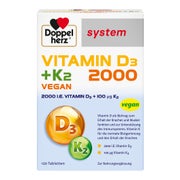 Doppelherz Vitamin D3 2000+K2 system Tab 120 St