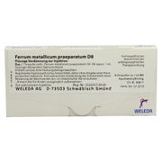 Ferrum Metallicum Praeparatum D 8 Ampull 8X1 ml
