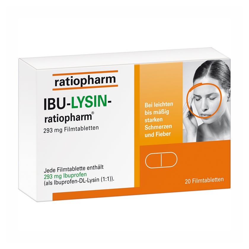 Ibu-lysin-ratiopharm 293 mg Filmtablette 20 St