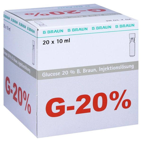 Glucose 20% B.braun Mini Plasco connect 20X10 ml