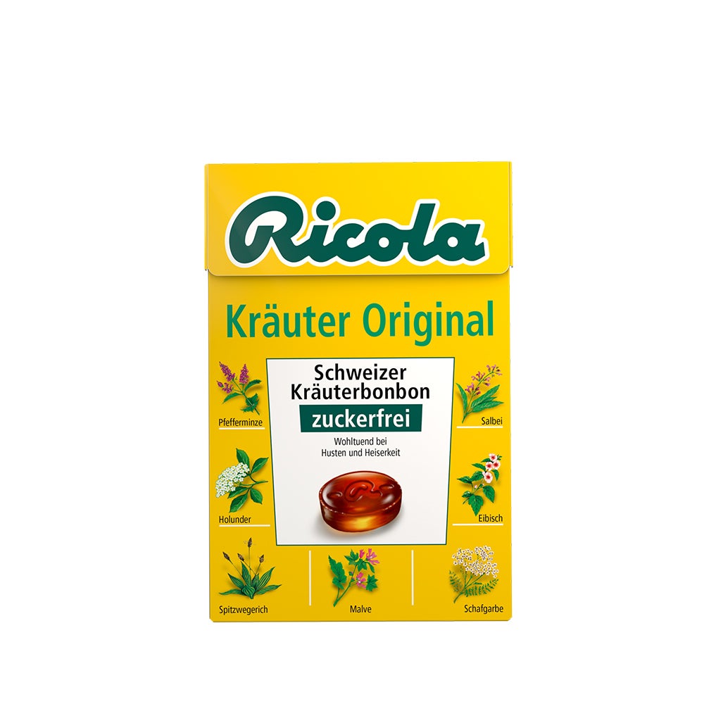 Ricola Kräuter Original ohne Zucker Box 50 g