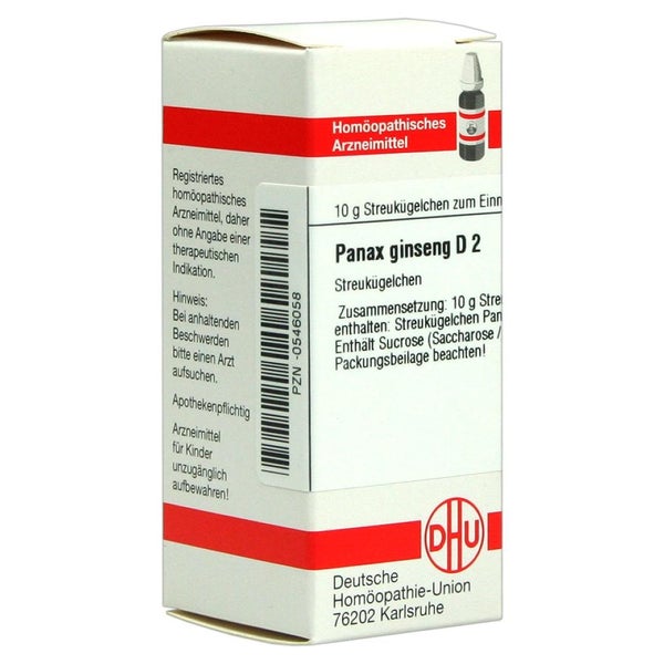 Panax Ginseng D 2 Globuli 10 g