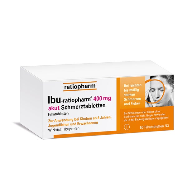Ibu-ratiopharm® 400 mg akut Schmerztabletten 50 St