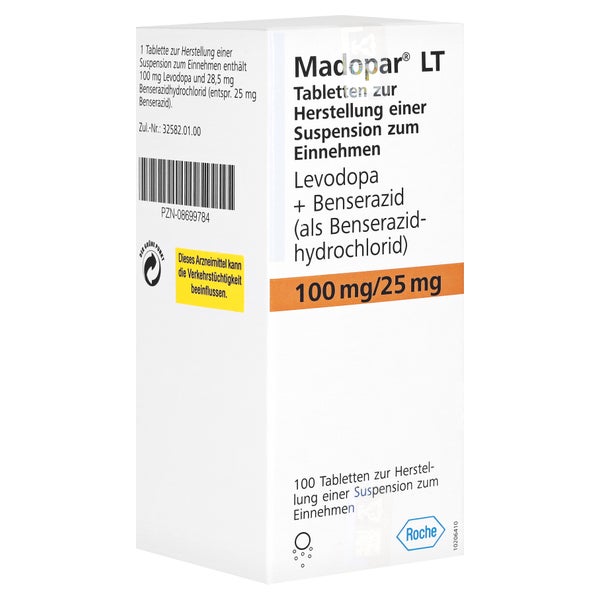 MADOPAR LT Tabl.z.Herst.e.Susp.z.Einnehmen 100 St