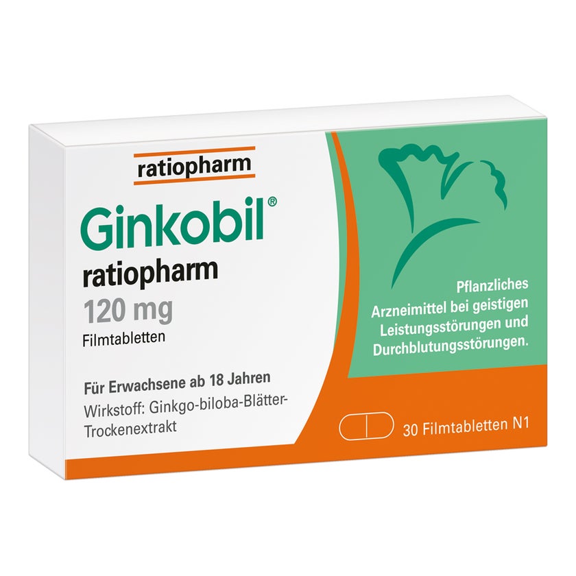 Ginkobil ratiopharm 120mg mit Ginkgo biloba 30 St