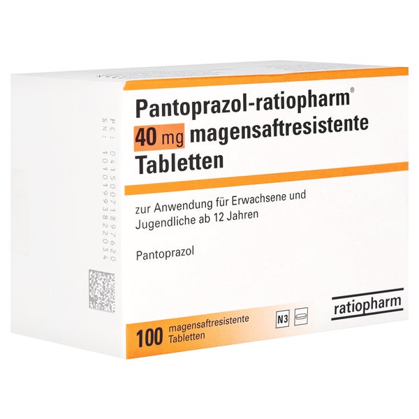 PANTOPRAZOL-ratiopharm 40 mg magensaftr.Tabletten 100 St
