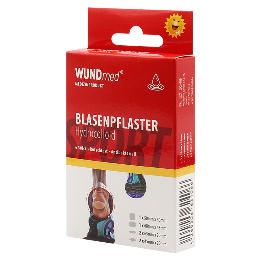 Blasenpflaster Hydrocolloid 4 Größen tra 6 St