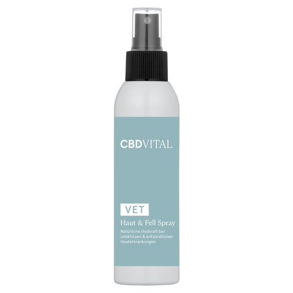 CBD VITAL Haut & Fell Spray bei Juckreiz mit Heilwasser 150 ml