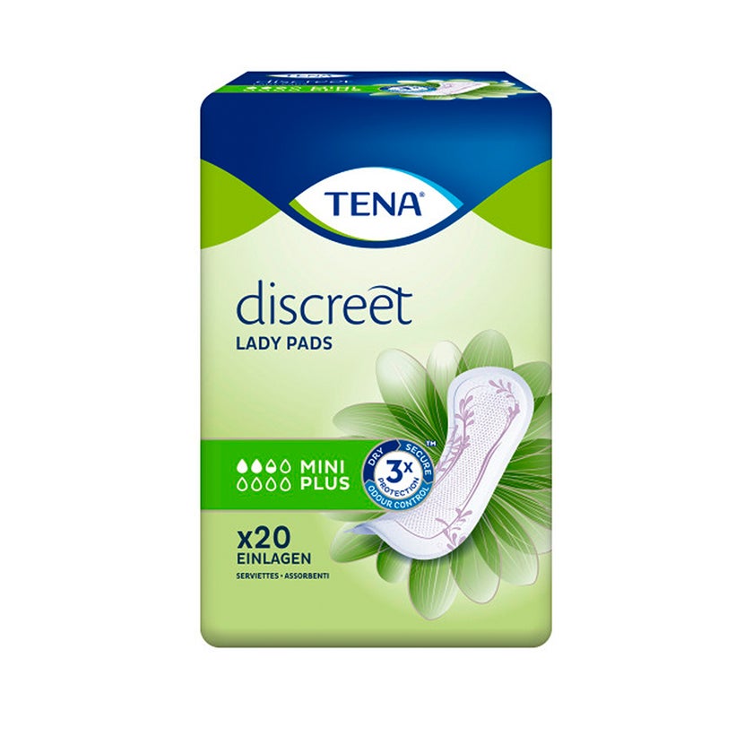TENA Lady Discreet Mini Plus Inkontinenzeinlagen, 20 Stück 6X20 St