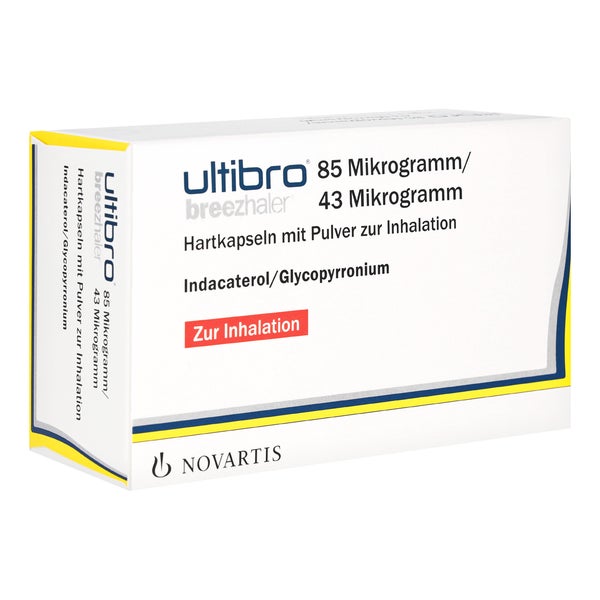 ULTIBRO Breezhaler 85 µg/43 µg Hartk.m.Plv.z.Inh. 30 St