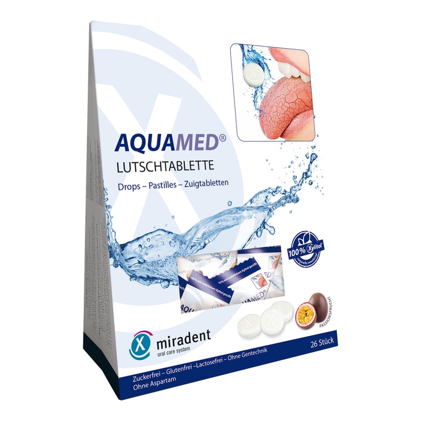 miradent AQUAMED Mundtrockenheits-Lutschtabletten 60 g