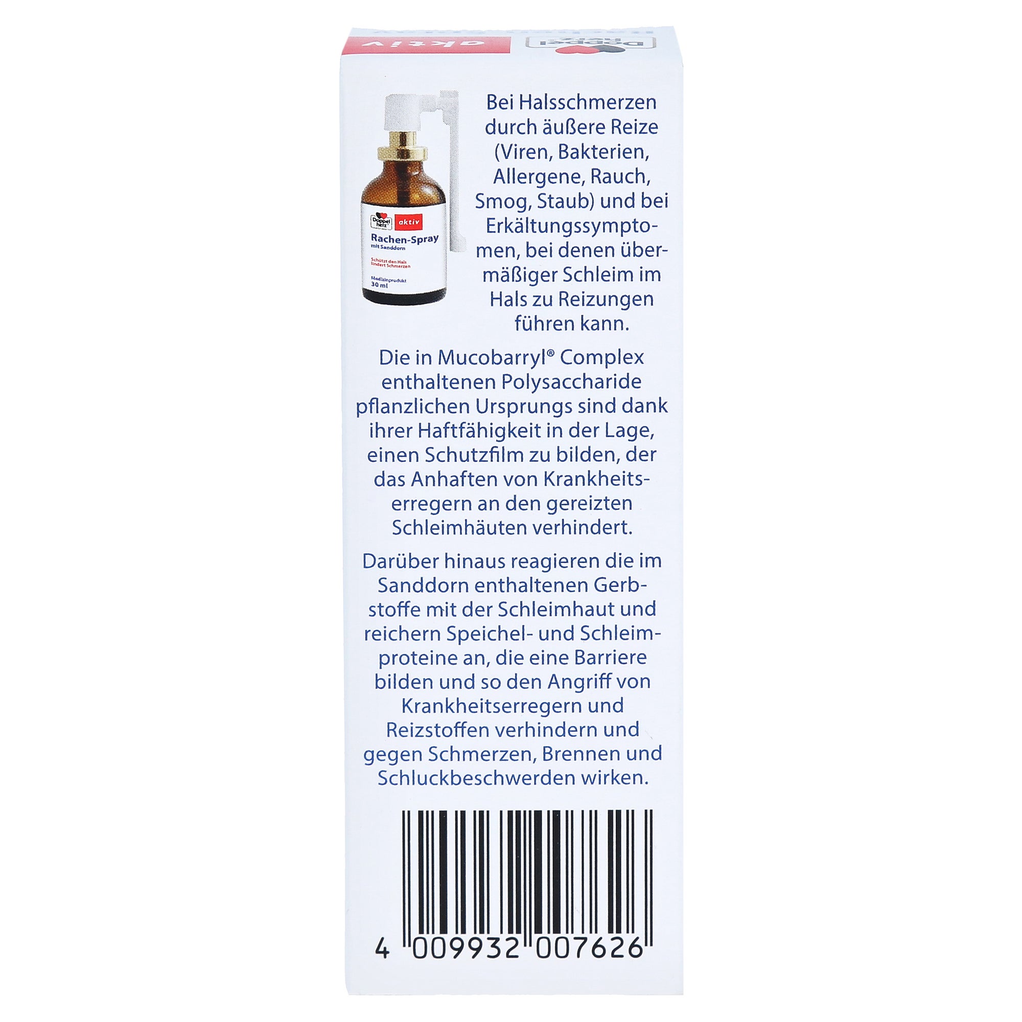 DOPPELHERZ Rachen-Spray mit Sanddorn 30 Milliliter | medpex