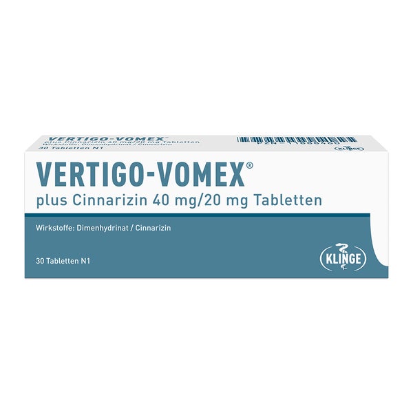 VERTIGO VOMEX plus Cinnarizin 40 mg/20 mg Tabl. 30 St