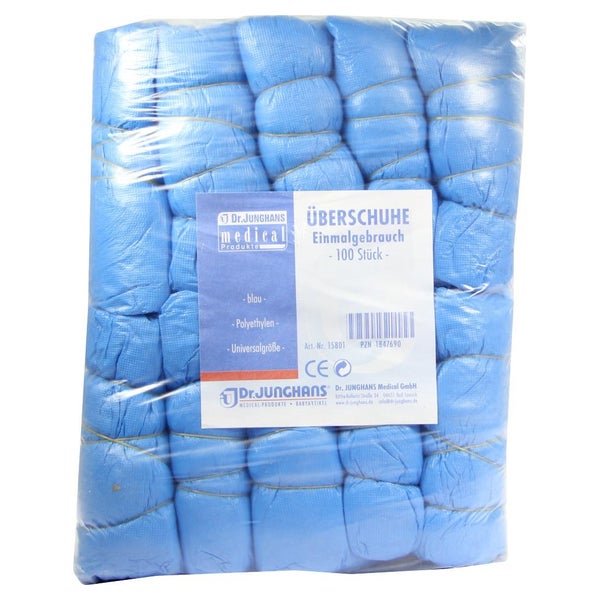 Überschuhe Einmal Kunststoff blau 100 St