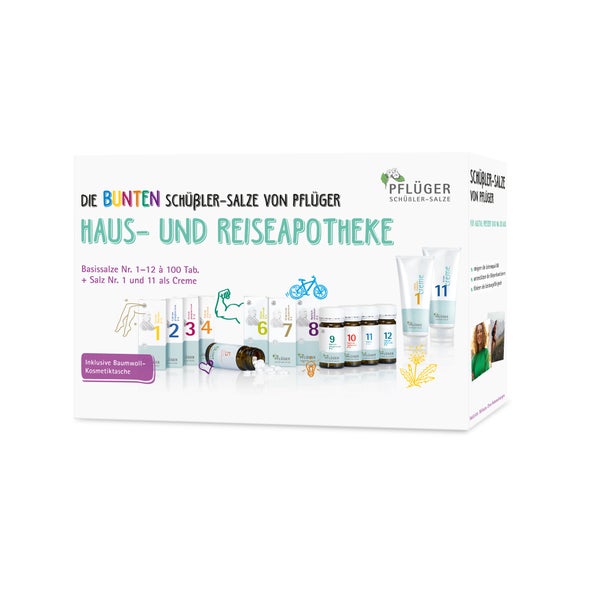 Haus- und Reiseapotheke Nr. 1-12 Tabletten und Nr. 1 + Nr. 11 Creme 1 St