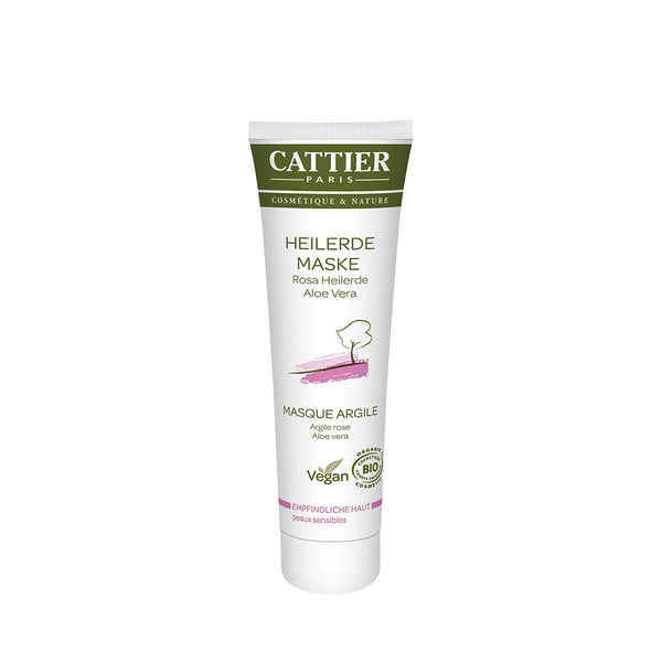 Cattier Rosa Heilerde Maske für empfindliche Haut 100 ml