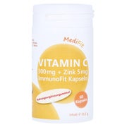 Produktabbildung: Vitamin C 300 mg+Zink 5 mg ImmunoFit Kap 60 St