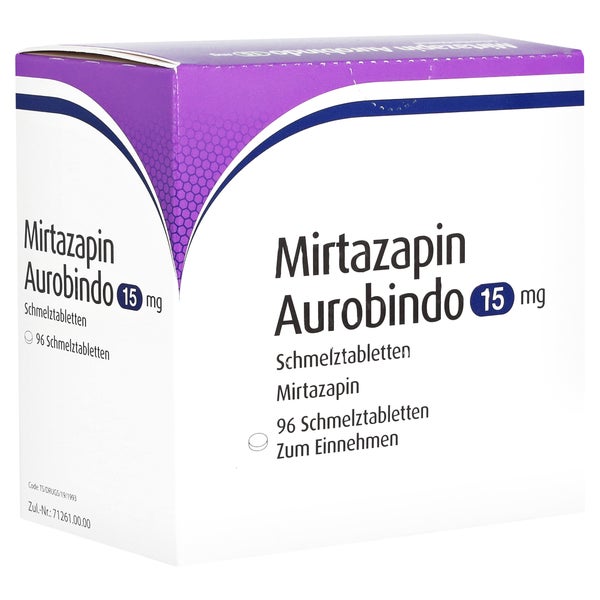 MIRTAZAPIN Aurobindo 15 mg Schmelztabletten 96 St
