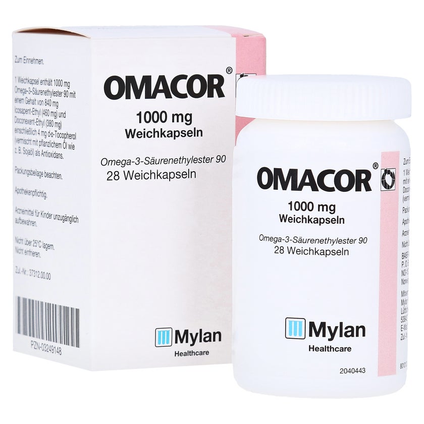 Omacor 1.000 mg Weichkapseln 28 St