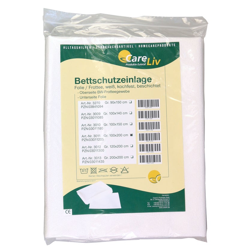 Bettschutzeinlage Folie Frottee 100x200 1 St