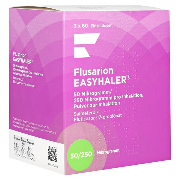 FLUSARION Easyhaler 50µg/250µg/Dosis 3x60ED Inh.P. 180 Sp