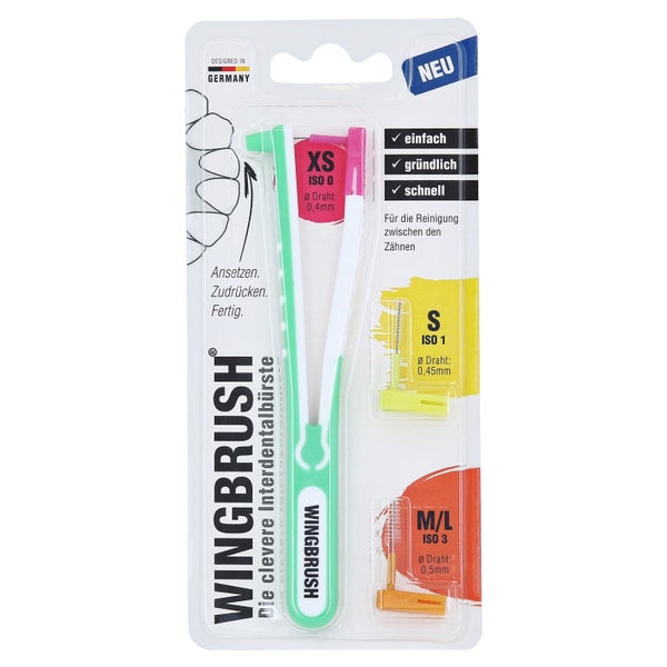 Wingbrush Starter-set Halter m.3 Bürsten 1 St