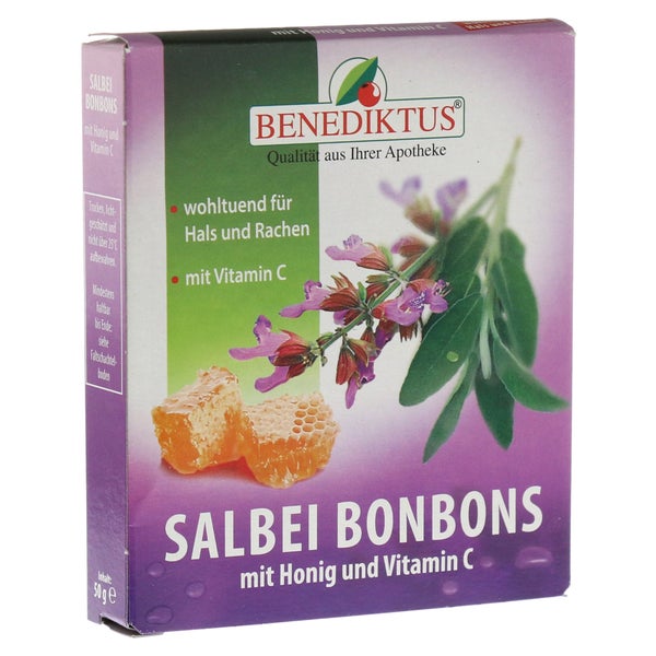 Salbei Bonbons mit Honig und Vitamin C 50 g