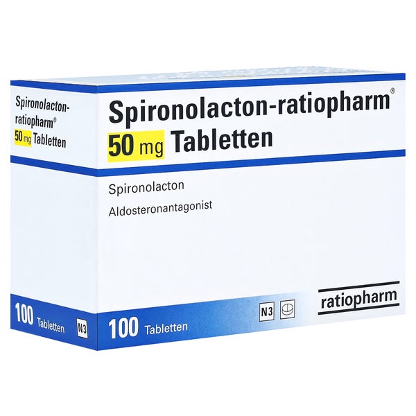 SPIRONOLACTON-ratiopharm 50 mg Tabletten 100 St
