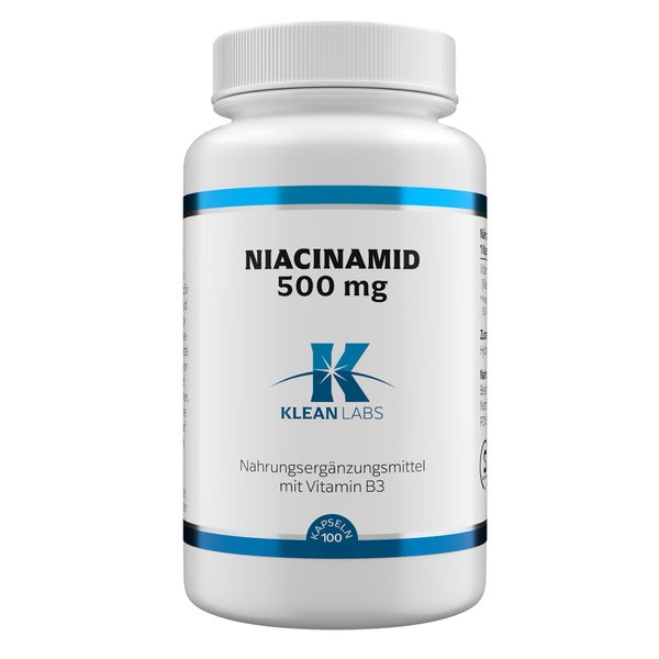 Klean Labs Niacinamid (B3) 500 mg 100 St