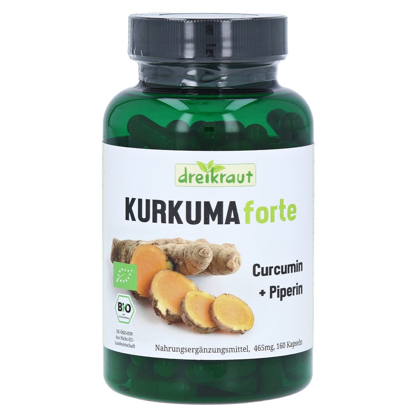 Kurkuma Forte Curcumin+piperin Kapseln 160 St