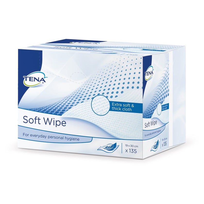 TENA Soft Wipes 135 Stück - 19 x 30 cm 135 St