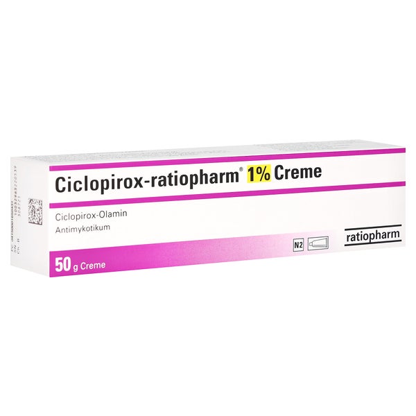 Ciclopirox-ratiopharm 1% Creme 50 g
