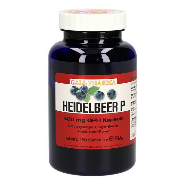 Heidelbeer P 400 mg Kapseln 180 St