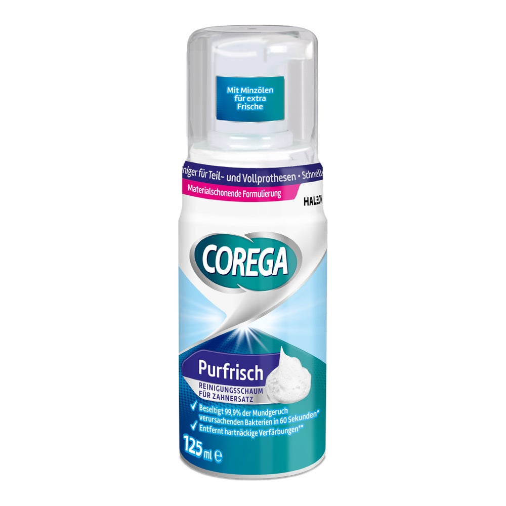 Corega Purfrisch Reinigungsschaum 125 ml