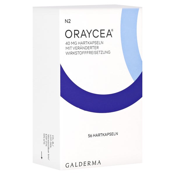 ORAYCEA 40mg Hartkapseln m.veränd.Wirkst.-Frs. 56 St