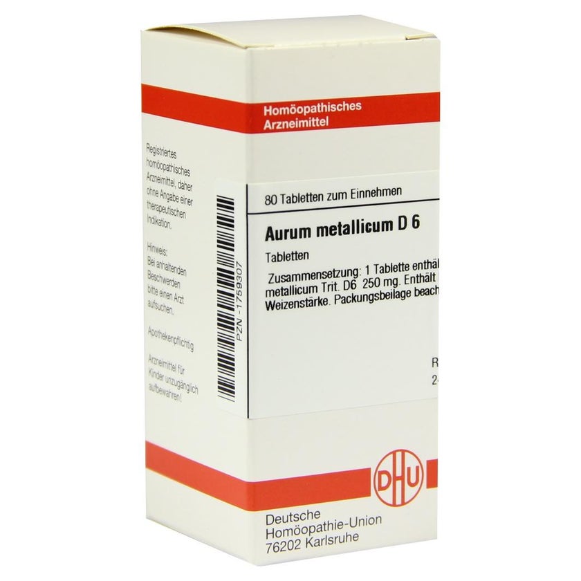 Aurum Metallicum D 6 Tabletten 80 St