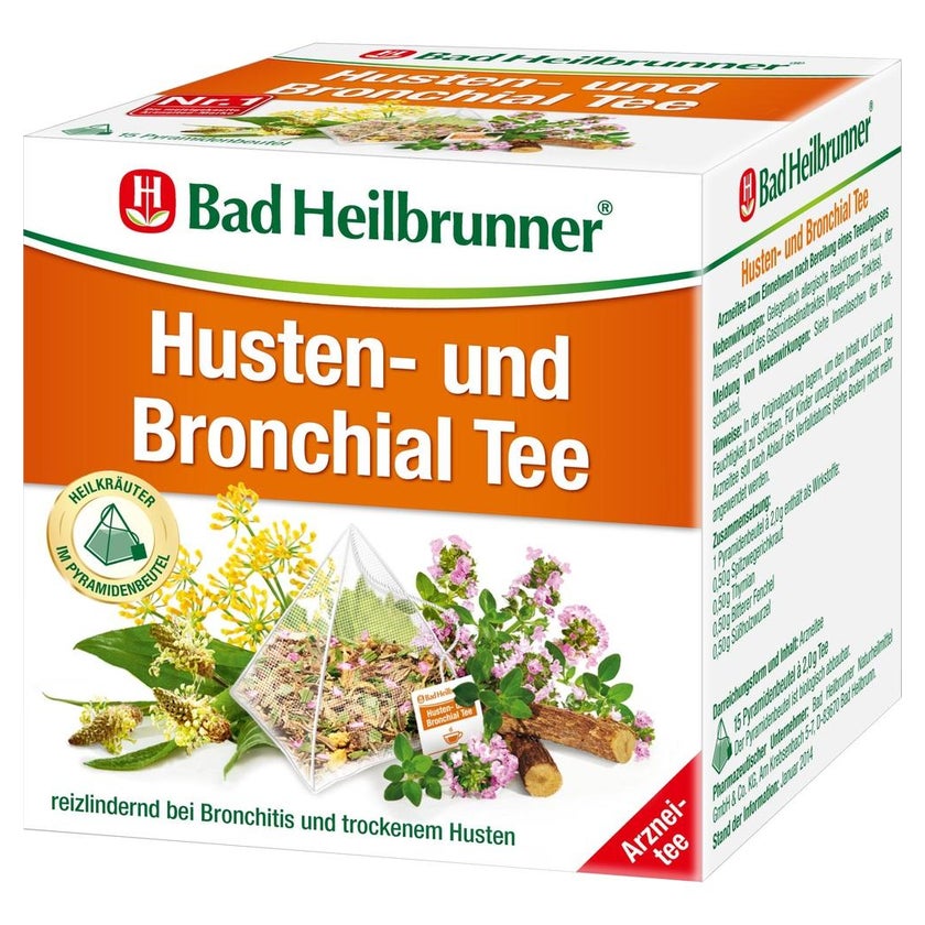 BAD Heilbrunner Husten- und Bronchial Te 15X2,0 g