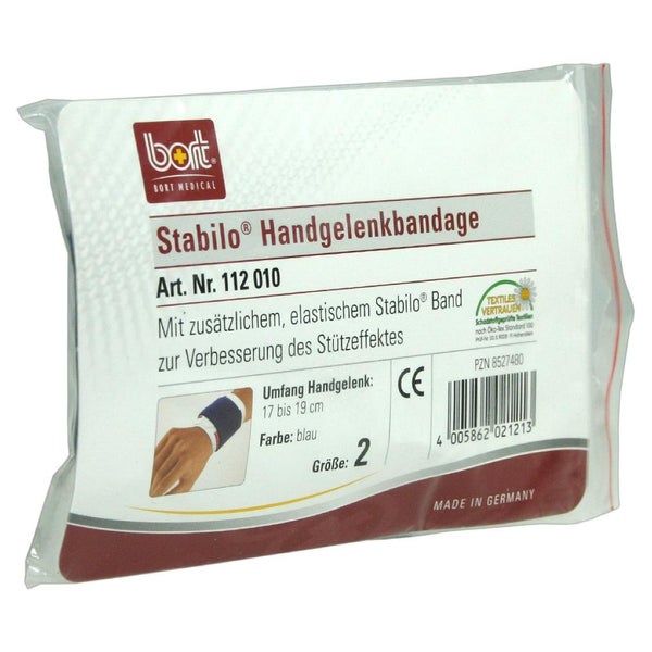 BORT Stabilo Handgelenkbandage Gr.2 blau 1 St