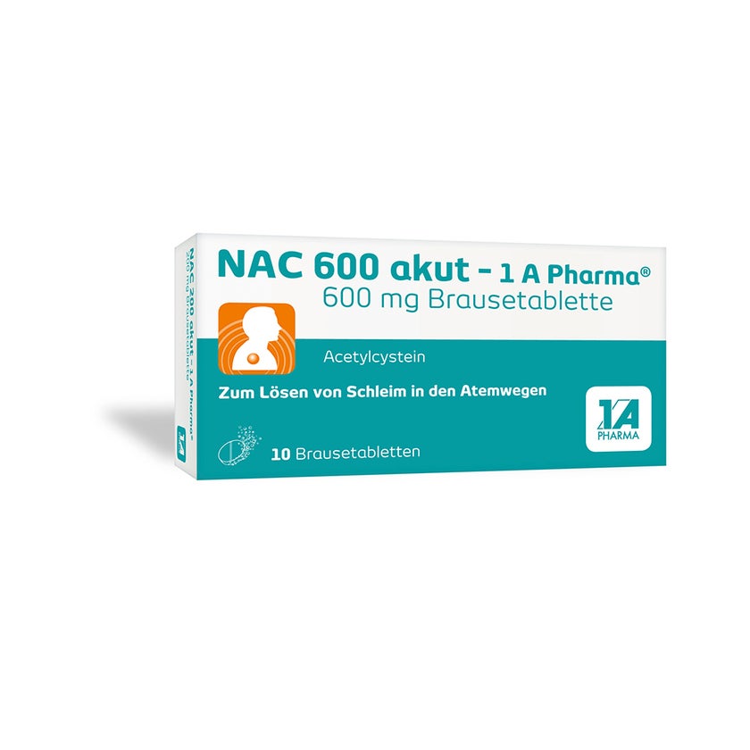 NAC 600 Akut-1a Pharma Brausetabletten 10 St