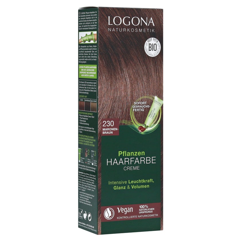 Pflanzen Haarfarbe Creme 230 maronenbrau 150 ml