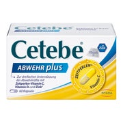 Produktabbildung: CETEBE Abwehr plus Mit Vitamin C, D und Zink 60 St