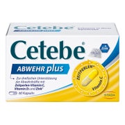 Produktabbildung: CETEBE Abwehr plus Mit Vitamin C, D und Zink 60 St