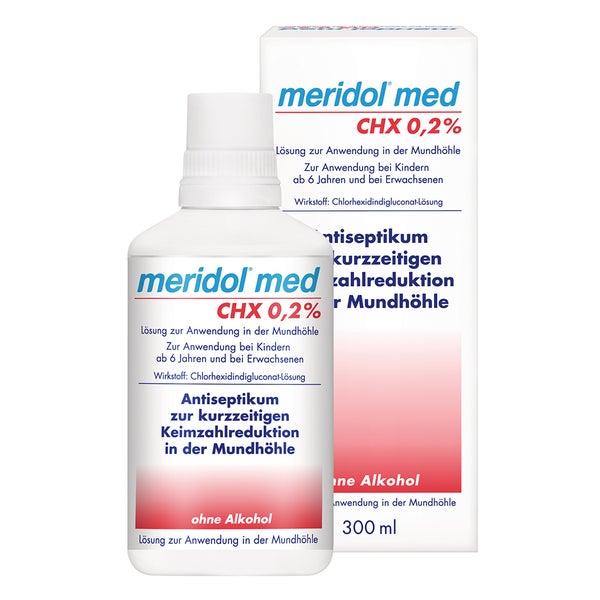 meridol Mundspülung med CHX 0,2% Chlorhexidin 300 ml