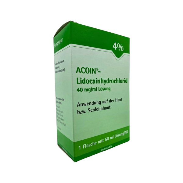 Acoin-lidocainhydrochlorid 40 Mg/ml Lösu 50 ml